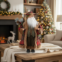 Grand Père Noël Rouge Imposant pour Restaurants – Nouveauté Très Demandée – Cadeaux de Noël