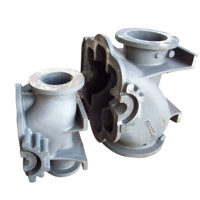 Boîtier de pompe en fonte moulée au sable vert usiné CNC, pièces de machines industrielles de précision de fonderie