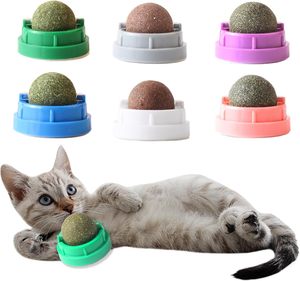 Juguete Multifuncional Giratorio para Gatos con Hierba Gatera y Menta, Pelota de Hierba Gatera para Limpieza Dental, Juguete de Aguacate con Hierba Gatera - Product Image 1