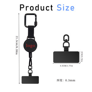 Wholesale lockable webbing telescopic <b>buckle</b>, 3.6cm round groove easy-pull <b>buckle</b>, stainless steel mobile phone <b>clip</b>, - Product Image 3