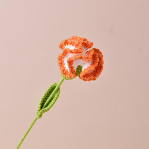 Cadeau pour la fête <span class=keywords><strong>des</strong></span> mères, fleurs de carnation au crochet faites à la main, bouquet floral tricoté pour mariage, fête, décoration de la maison - Product Image 6