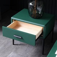 Table de chevet moderne de style français avec tiroir, en bois, pour chambre à coucher, meuble en bois massif, table pour la maison