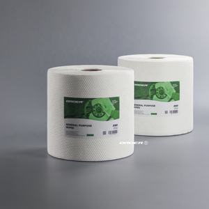 Rollo perforado grande personalizado de fábrica, toallas de limpieza industriales Spunlace no tejidas, limpiaparabrisas resistente ecológico para taller - Product Image 3