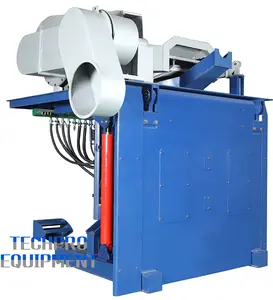 Steel Shell 10 Tons Capacity Induction Iron Melting Furnace Electrical Hydraulic Tilting Smelting Oven for Sale