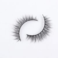 Vente en gros de cils synthétiques en fourrure de vison 3D faits à la main de haute qualité Zi Yi, 10-12 mm, naturels, doux, pleine longueur, faux cils, 10 paires