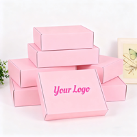 Kotak Pengiriman Cetak Khusus Warna Pink untuk Produk Kecantikan dan Pakaian, Kotak Kemasan Hadiah dengan Desain Logo, Kotak Hadiah yang Dipersonalisasi