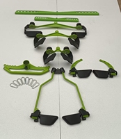 Ensemble d'accessoires de fitness : Poignée intégrée à traction dorsale, Barre de tirage pour poulie haute et basse, Poignée Mag Grip