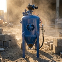 Machine de sablage abrasif mixte industrielle de type ouvert à haute efficacité pour eau et sable