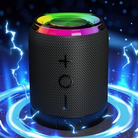 Altavoces Divididos de Alta Calidad, 2 Unidades Principales con 5W*2, BT5.4, BT369, Luz LED RGB, Batería Recargable para Interiores/Exteriores