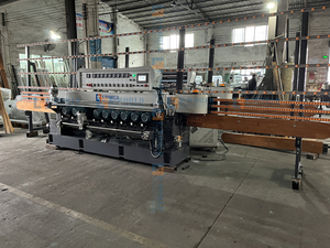 Máquina de Pulir Vidrio E-WORLD, para Bordes de Acero y Vidrio, de 3-25 mm de Espesor, Control PLC, Alta Precisión, 380V, Fácil de Operar - Product Image 6
