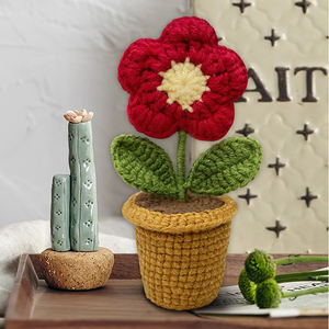 Kit d'artisanat d'art de bricolage pour adulte Instruction vive pour <span class=keywords><strong>Amigurumi</strong></span> Crochet Needlecraft Faites votre propre dessert Jouets éducatifs - Product Image 1