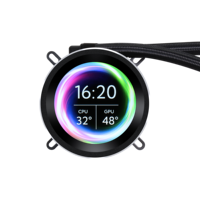SAMA Multi-compatible Tout-en-un CPU AIO Refroidisseur d'eau Compatible avec Intel Efficient Control Pump Noir 240mm Liquid Water Cool