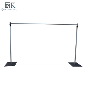 Outdoor Pipe and Drape Kit Aluminum Pipe and Drape <b>Frame</b> Telescopic <b>Backdrop</b> Stand with Black Curtains for Sale - Product Image 1