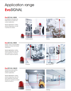 WERMA EvoSIGNAL 170mm Höhe Modulare Installation Oberflächen montierte Leuchtfeuer Zubehör 120 Anzeige für Lichtstrom geräte - Product Image 6