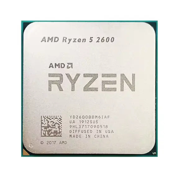 AMD Computer CPU Price AM4 Socket AMD R5 2600 Processor