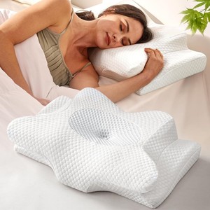 Almohada de Soporte Terapéutico con Espuma Viscoelástica y Gel Refrigerante para Dormir de Lado y Boca Arriba, para Mejorar el Descanso - Product Image 1