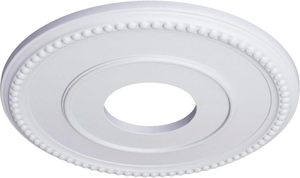 Médaillon de plafond Ekena Millwork CM12BR Bradford 12 1/2" DE x 3 7/8" DI x 3/4" (convient aux canopies jusqu'à 6 5/8") apprêté - Product Image 2