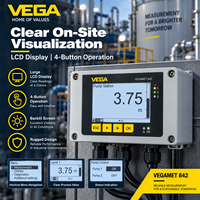 Contrôleur robuste VEGA VEGAMET 842 à 2 canaux avec affichage du capteur de niveau 4-20 mA