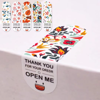 Etiquette autocollante adaptée à la livraison express blanche simple autocollant de remerciement boîte-cadeau autocollant d'étanchéité décoration d'emballage