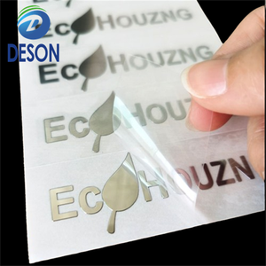Deson Custom Thin Adhesive Electro form Gold Nickel 3D Logo Transfer Geprägte wasserdichte umwelt freundliche Werbe geschenke Abziehbilder - Product Image 3