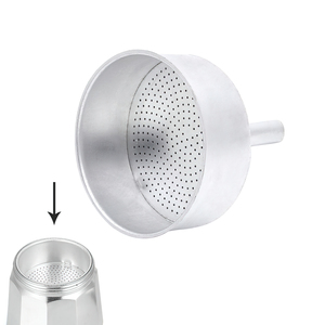 Caffettiera Classica in Alluminio a Induzione con Imbuto, 9 Tazze - Product Image 1