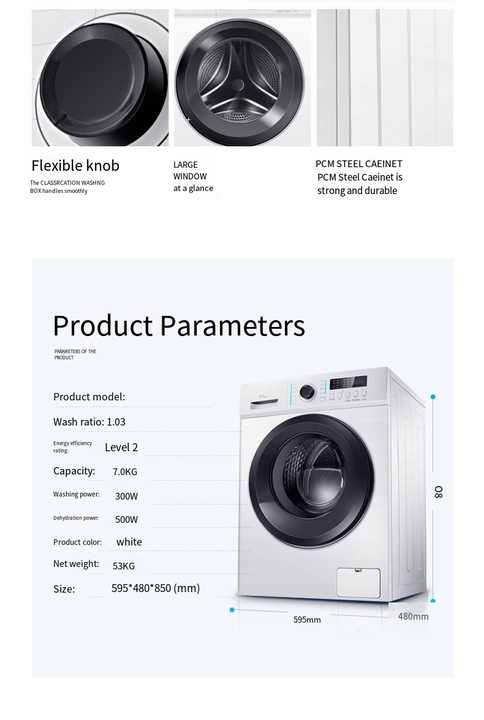 Stainless steel automatic household convertible washing machine, large capacity, wave drum, features, suitable for apartment rooms, electric wholesale.