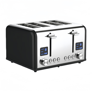 Tostadora de Acero Inoxidable de 4 Rebanadas para Uso Comercial y Doméstico, Ideal para Sándwiches de Desayuno y Pan - Product Image 6