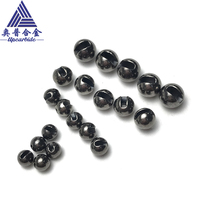 F1.6-6.4mm Schwarze Wolfram-Schlitzperlen Fliegenbindematerialien für Angelgewichte