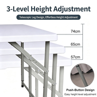 Capuchons antidérapants pour pieds de table pliante en plastique, portables, pour la restauration, les banquets, les pique-niques en plein air