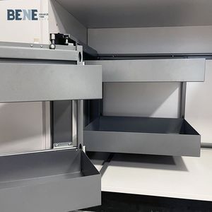 Solutions d'angle magique ouvert droit et gauche pour coins aveugles, panneau métallique moderne, panier de cuisine coulissant à 6 niveaux pour armoires droites - Product Image 6