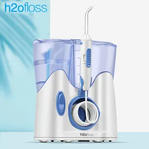 H2ofloss Dental Water Flosser for Teeth Cleaning With 12 Multifunctional Tips & 800ml Capacity, Professional Countertop Oral Irr