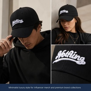Gorra de Béisbol de 6 Paneles con Bordado 3D en Relieve, Tela de Algodón, Fábrica BSCI para Mayoristas, Estilo Urbano, Servicio OEM, Bajo MOQ - Product Image 3