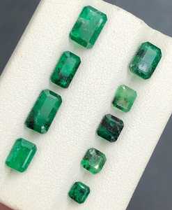 พลอยมรกตสีเขียวธรรมชาติแบบหลวม น้ำหนัก 5.50 กะรัต มรกตแท้เจียระไน สำหรับนักออกแบบเครื่องประดับ ขายส่ง - Product Image 2