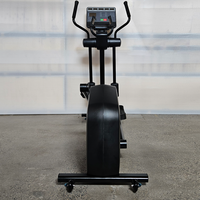 Máquina Elíptica Comercial, Equipo de Cardio para Entrenamiento de Cuerpo Completo de Bajo Impacto, Pantalla LCD, Estructura de Acero Resistente para Gimnasio