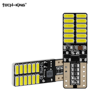 Venta caliente alto brillo coche LED T10 CANbus W5W 4014 24SMD LED Auto T10 bombillas LED para luces de marcha atrás luces de estacionamiento interio