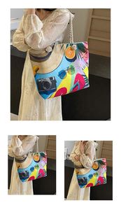 Sac fourre-tout en toile de coton recyclable, écologique et durable avec design personnalisé, sac de plage et poignée en corde pour le shopping - Product Image 5