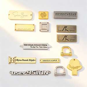 Etiquetas de Ropa Personalizadas de Metal Ecológicas con Logotipo en Relieve, Autoadhesivas, para Prendas, Bolsas, Zapatos y Accesorios de Jeans - Product Image 2