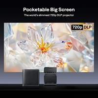 Projecteur DLP 3D portable Yinzam Zip triple pliable 4K, mise au point ToF sans latence, 5000 mAh, charge rapide, idéal pour les voyages