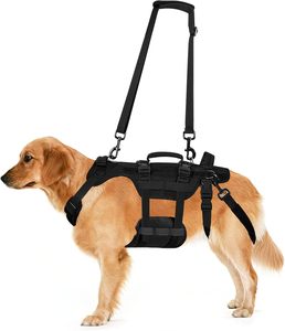 Tactical Dog Harness Waterproof Reflective Dog Harness Support Sling No Pull with Handle Dog Vest Harness Tactical Dog Harness - Product Image 1