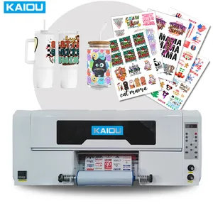 Inkjet Uv Dtf Printer Met Laminator Roll To Roll Drukmachine A3 Xp 600 30Cm Impresora Cup Wrap Sticker Uv Dtf Printer 30Cm