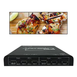 Cheap Price 4k60HZ 2X2 3X3 Video Wall Controller 2 HDMI Input 4 HDMI Output Video Wall Processor