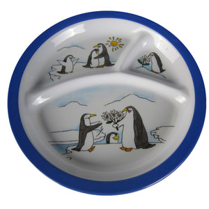 Vassoio per Pasti in Melamina Resistente e Sicuro per Bambini, Piatto Diviso in 3 Sezioni per Bambini - Product Image 5