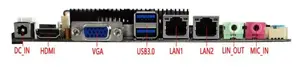 ELSKY Barebones Motherboard I5-4210M/4300M HM86chipset HD-MI VGA LVDS Linux 2LAN6COM PCI-E X16 Realtek ALC897 HD Atx Motherboard