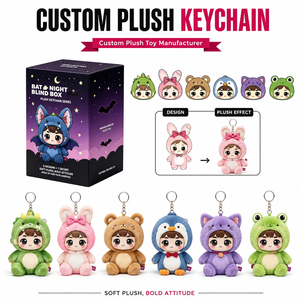 Porte-clés en peluche personnalisés sur mesure, boîte mystère, créez votre propre design, jouet en peluche, boîte surprise personnalisée avec porte-clés à logo - Product Image 5