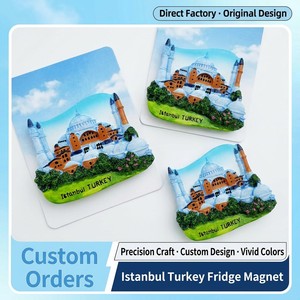 Magnete per Frigorifero Personalizzato in Resina 3D della Cappella di Santa Sofia di <span class=keywords><strong>Istanbul</strong></span>, Souvenir Turistico, Regalo, Vendita all'Ingrosso OEM - Product Image 2