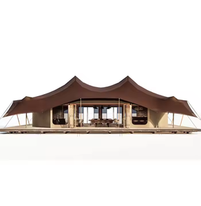 Tente dôme de luxe Tente sauvage pour fête de mariage Glamping Toits plus grands Conception désert sec Cadre en aluminium Distance de baie de 5m - Product Image 1