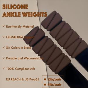 <span class=keywords><strong>Mancuernas</strong></span> de Silicona Ajustables Ecológicas con Logotipo Personalizado para Pilates, Yoga, Gimnasio en Casa, Fitness, Agarre Suave para Ejercicio Integral - Product Image 3