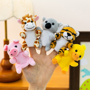 Marionnette à doigts en peluche série Ours de dessin animé, jouet interactif parent-enfant pour l'éducation précoce des enfants, en polyester - Product Image 3