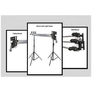 Système <span class=keywords><strong>de</strong></span> <span class=keywords><strong>support</strong></span> <span class=keywords><strong>de</strong></span> <span class=keywords><strong>fond</strong></span> <span class=keywords><strong>motorisé</strong></span> électrique mural et <span class=keywords><strong>de</strong></span> plafond à 4 rouleaux avec télécommande - Product Image 6