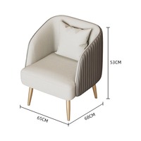Canapé simple moderne de luxe léger, bureau d'hôtel en métal, table de négociation, ensemble de chaises pour le salon, aire de repos et de loisirs